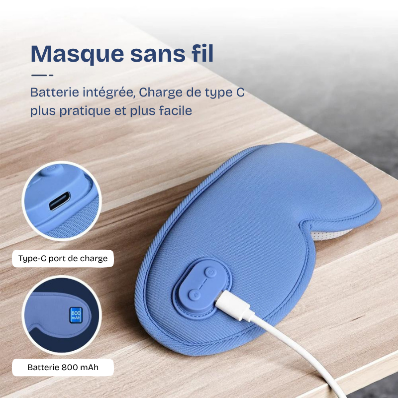 Masque de Sommeil Chauffant et Massant