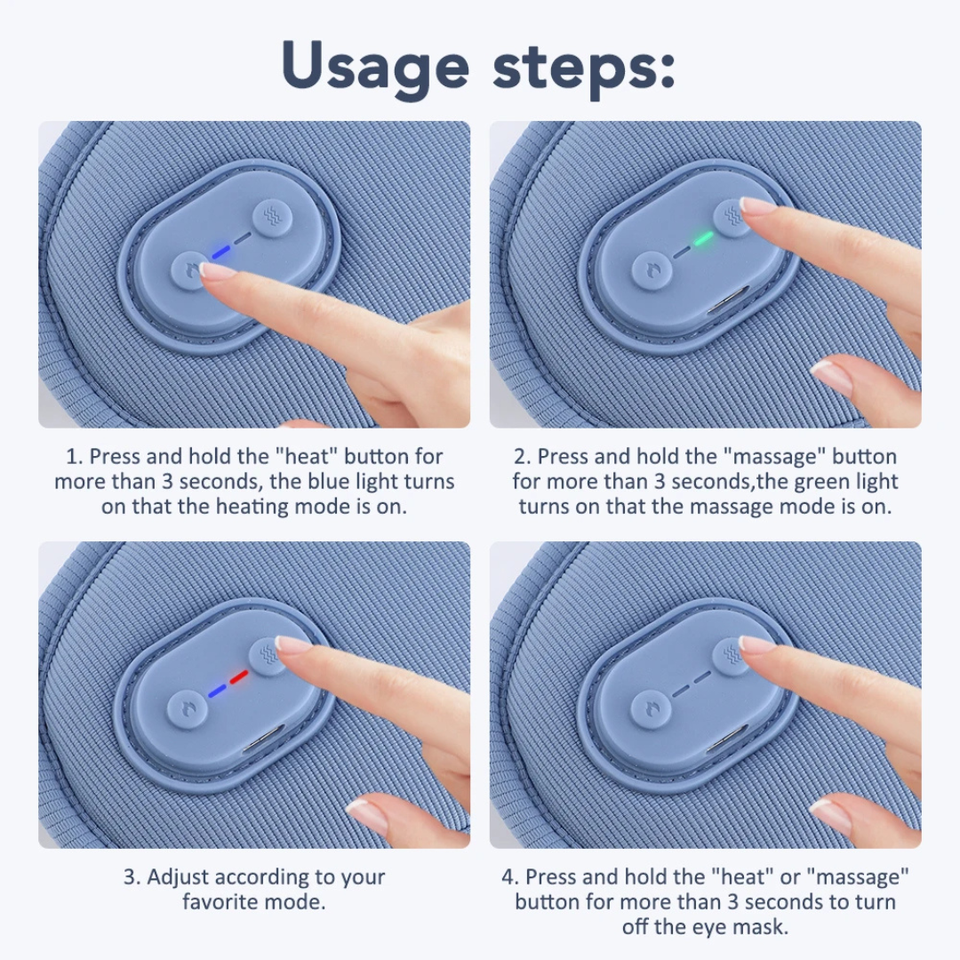 Heating and Massaging Sleep Mask