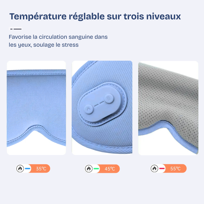 Masque de Sommeil Chauffant et Massant
